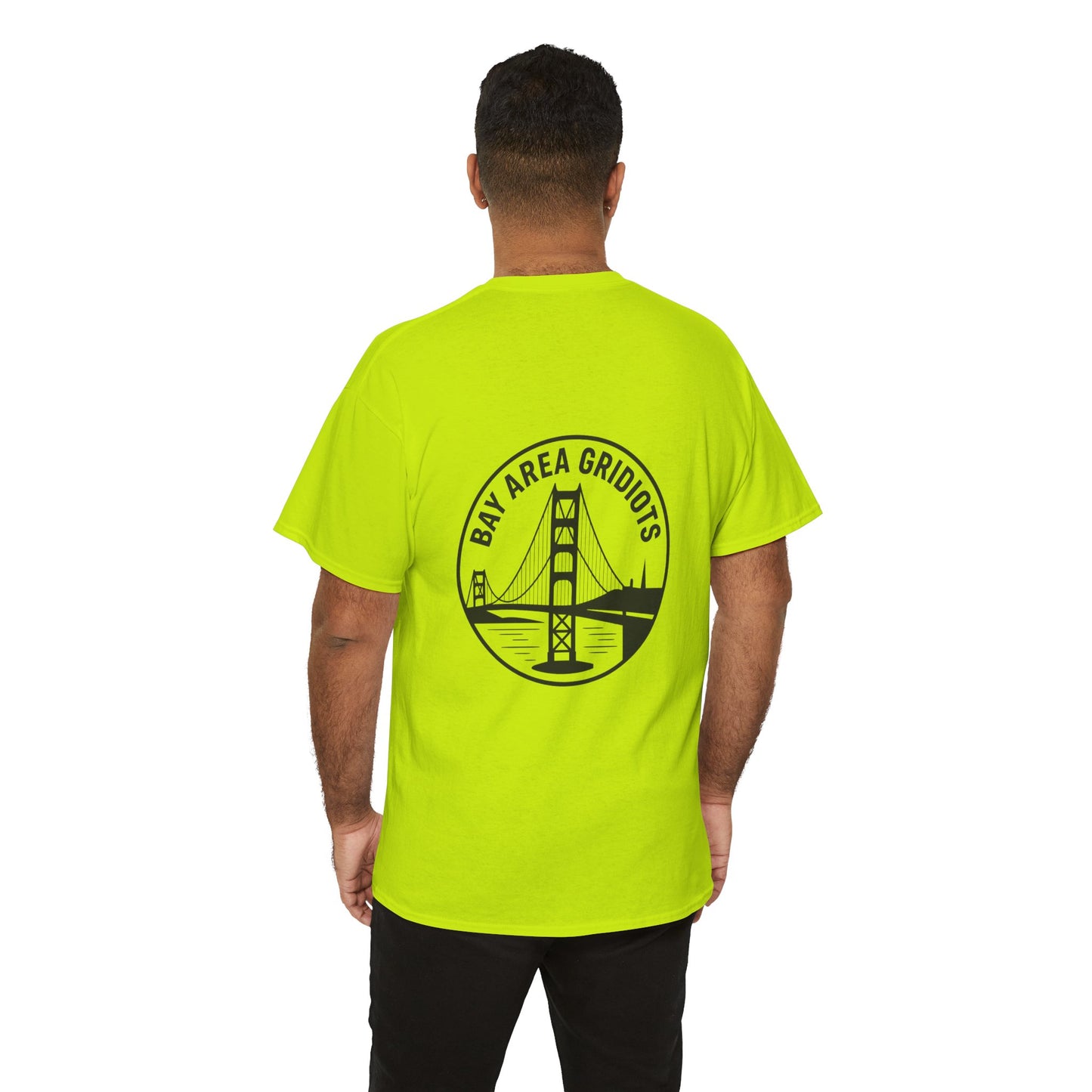 “Bay Area Gridiots” with Golden Gate Bridge. Safety colors