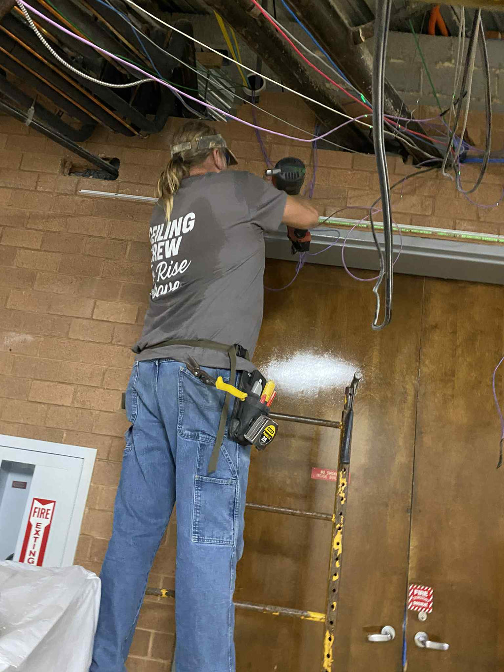 ”Ceiling Crew. We Rise Above” shirt