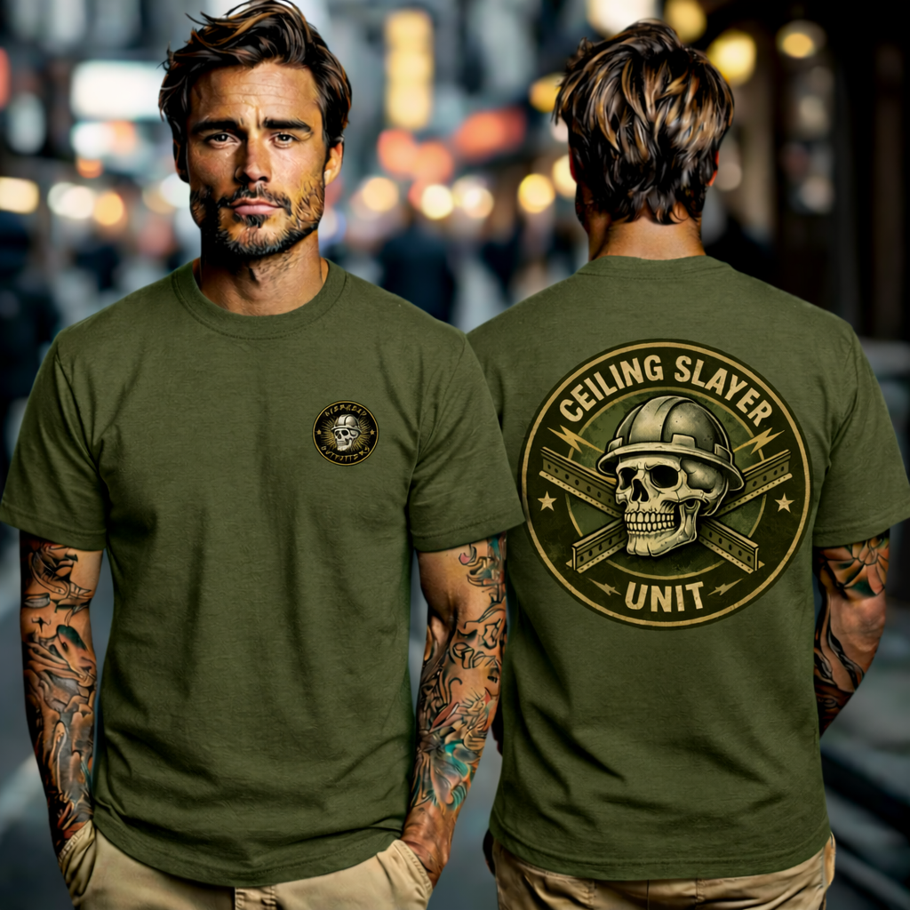 “Ceiling Slayer Unit” military inspired shirt