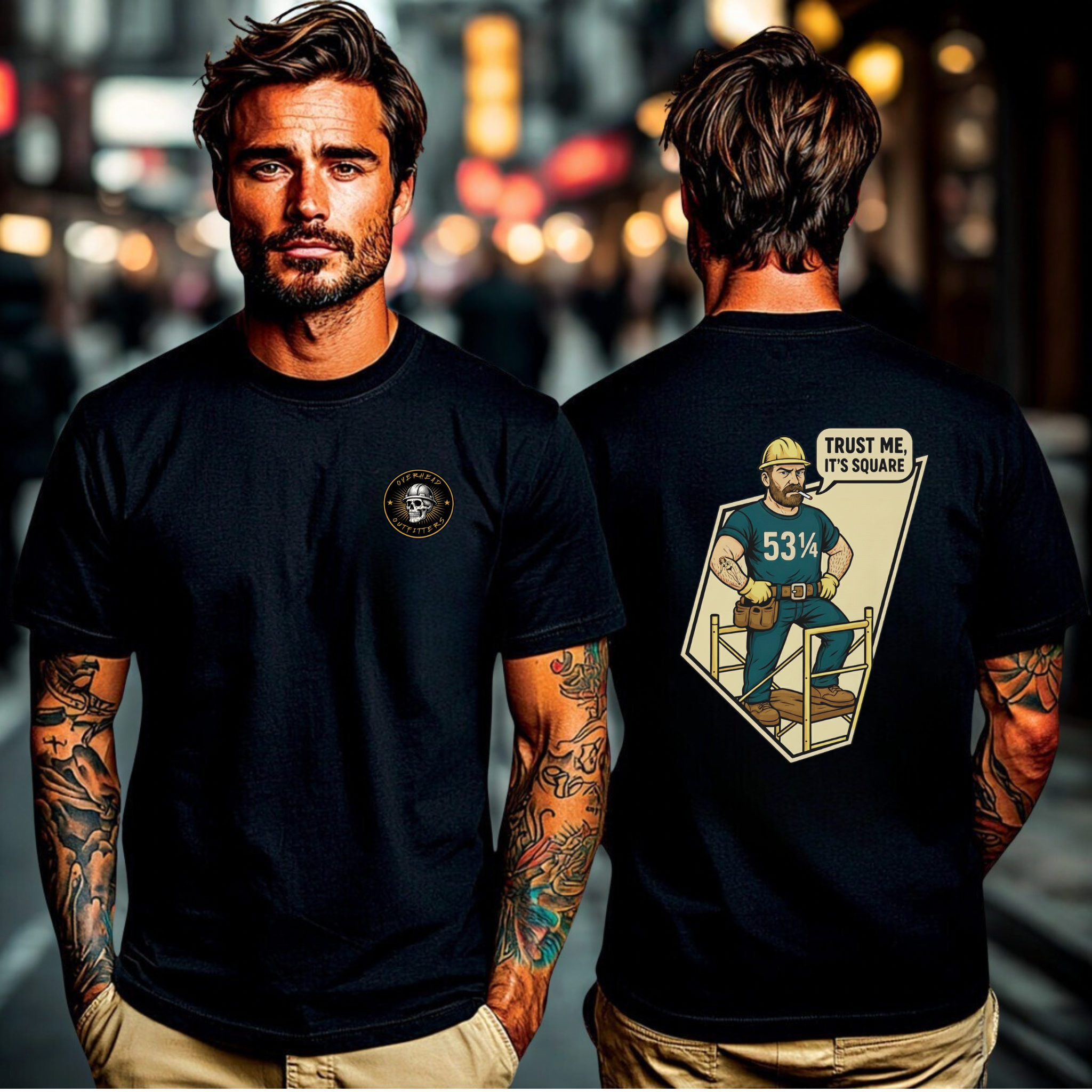 “Trust Me, It’s Square” – 53¼” shirt