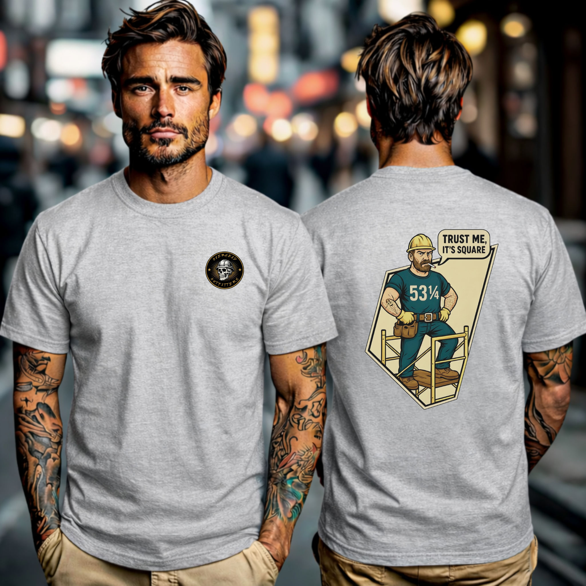 “Trust Me, It’s Square” – 53¼” shirt