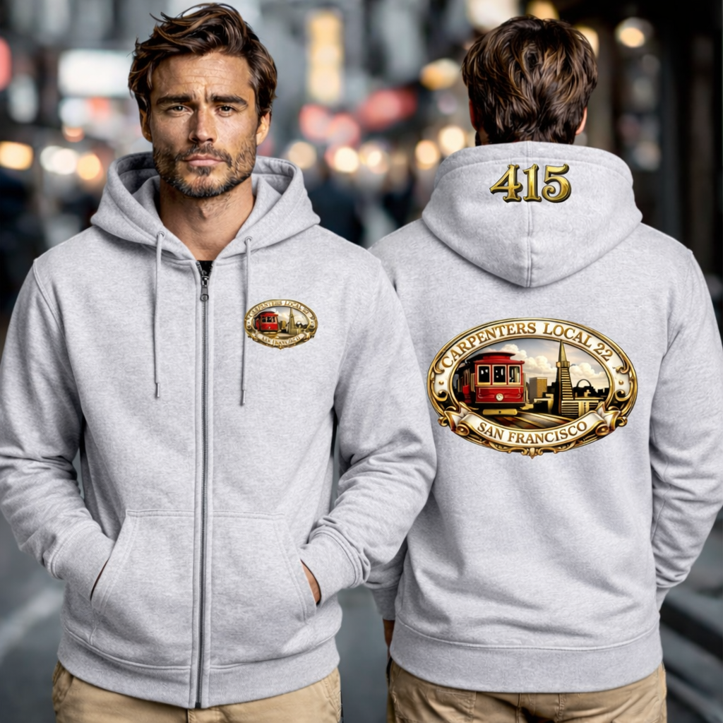 San Francisco Carpenters Local 22 – Zip-Up Hoodie