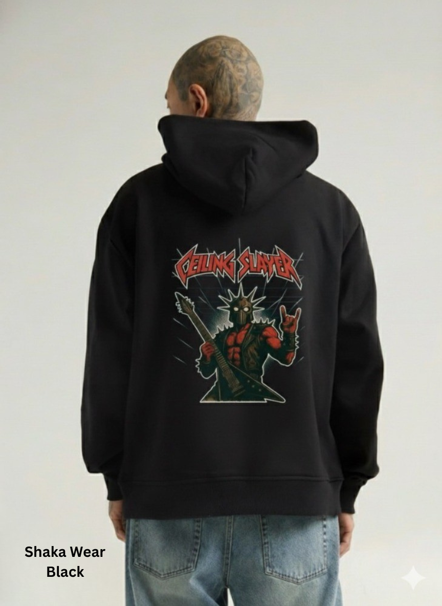 Ceiling Slayer Hoodie – Full Multi-Print Work Hoodie | Back, Both Sleeves & Chest Logo