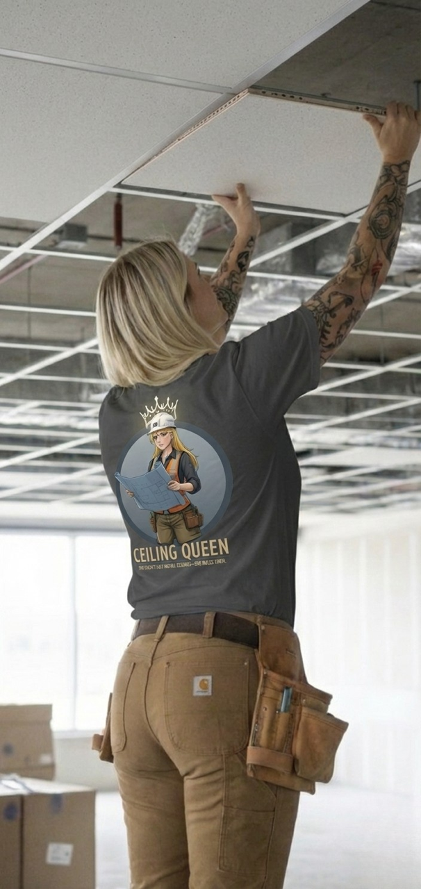 "Ceiling Queen" shirt (new design)