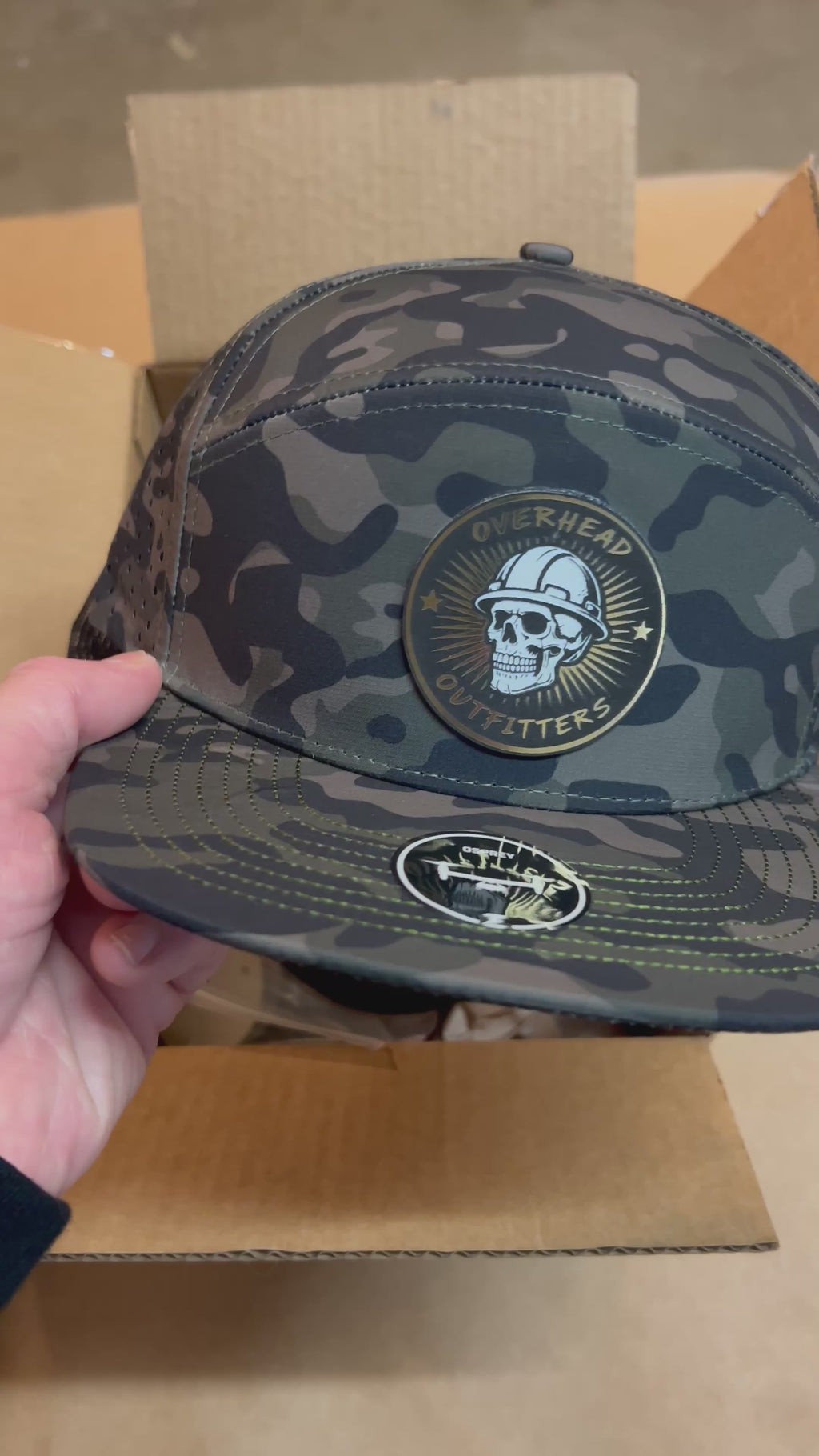 Overhead Outfitters brand logo Trucker Hat – Acrylic Patch