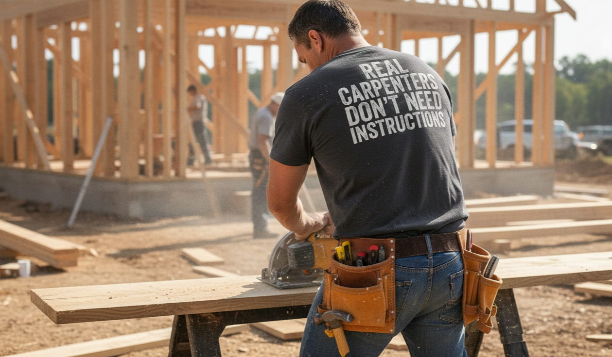 Real Carpenters Don't Need Instructions