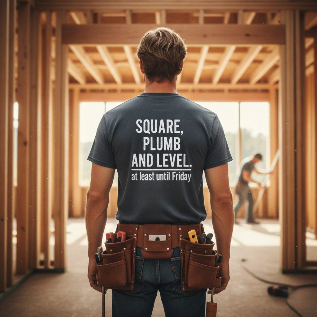 Square, Plumb and Level. At least until Friday